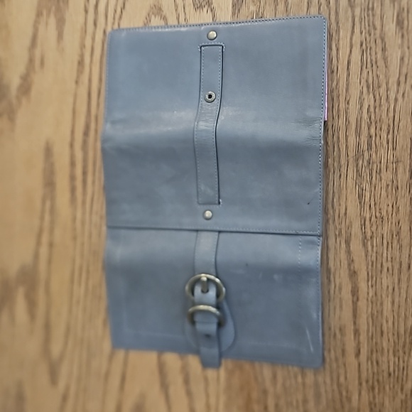 Coach Legacy Garcia Trifold gray leather wallet with pink interior - Picture 5 of 15